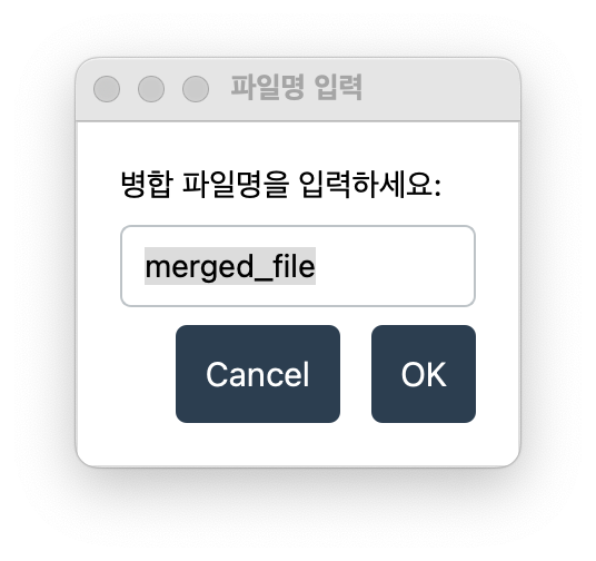 Analysis MergeDialog